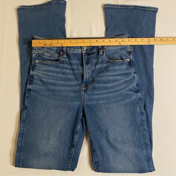 American Eagle Outfitters Sz 12 X-Long Next Level Stretch Flare Women’s Jeans - Picture 6 of 8